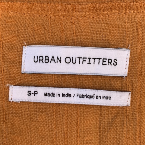 Urban Outfitters Pumpkin colored lightweight cotton, Midi length dress - Picture 3 of 4